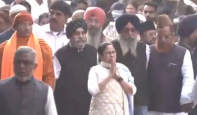 West Bengal Chief Minister Mamata Banerjee Leads All-Faith Harmony Rally