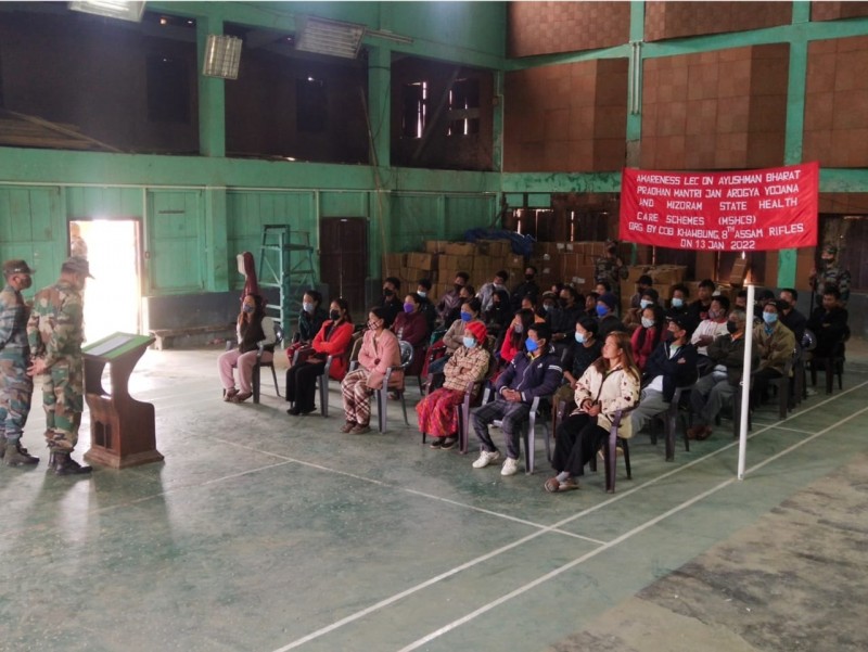 Assam Rifles presentation on Ayushman Bharat takes place in Champhai district
