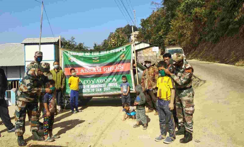 Awareness campaigns conducted by the Assam Rifles in Mizoram