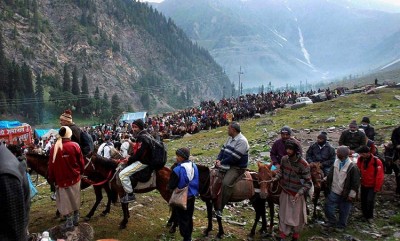 Amarnath Yatra again halted for 2nd day due to bad weather