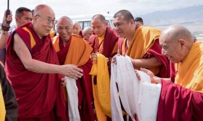 His Holiness Dalai Lama Arrives in Ladakh - Central Tibetan