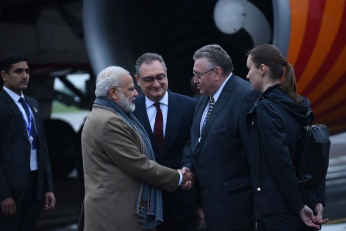 Prime Minister Narendra Modi reached Russia