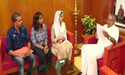 Police driver's wife meets Kerala Chief Minister, complains against ADGP's daughter