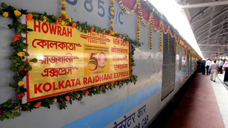 The country's first Rajdhani Express turns 50, railway celebrated with rasgullas