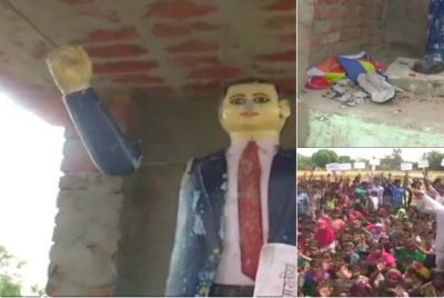Statue vandalism Row: Ambedkar's Statue damaged for the fourth time in UP