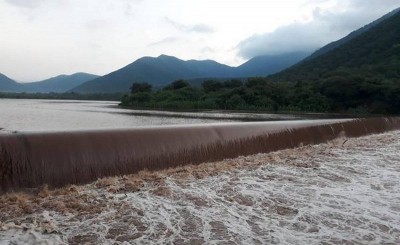 South Rain Fury:  Gunderipallam Dam full after intense rain