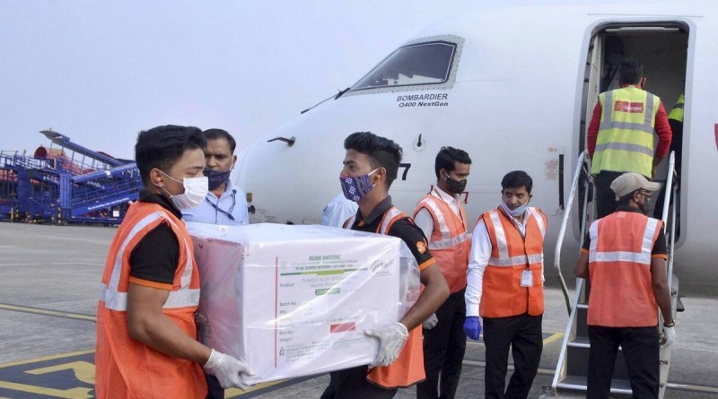 Andhra Pradesh received 3.6 lakhs doses of Covishield vaccine by air