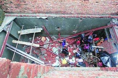 Wall of a Wedding hall collapsed in Rajasthan's Bharatpur
