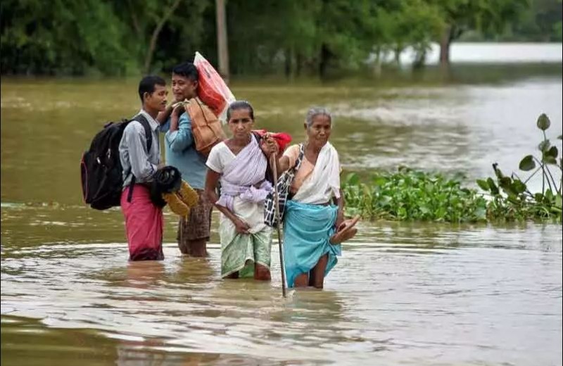 असम में बाढ़ के कारण  कछार जिले में 41,037 लोग प्रभावित