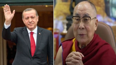Dalai Lama greets Turkiye President Recep Tayyip Erdogan
