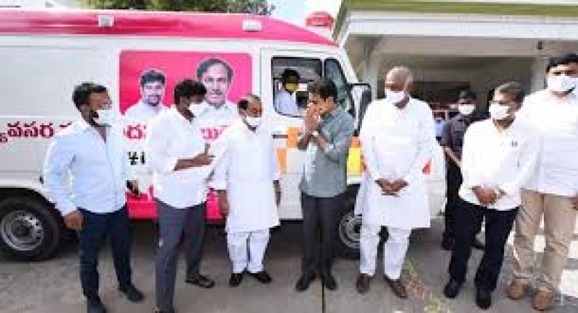 KT Rama Rao once again donated 19 ambulances