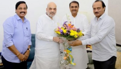 Political Developments Unfold as Maharashtra Deputy CM Ajit Pawar and NCP Leader Praful Patel Meet Home Minister Amit Shah