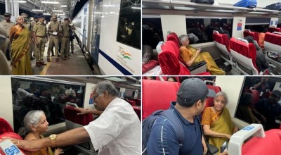 Nirmala Sitharaman Travels on Vande Bharat Express from Kochi to Thiruvananthapuram