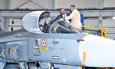 Hindustan Aeronautics Delivers first LCA trainer aircraft to IAF in Bangalore