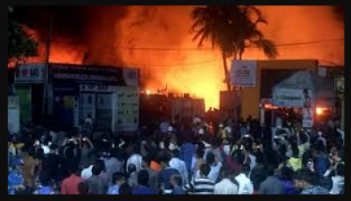 Hyderabad: Fire broke out in The Sidiambar Bazaar Shop