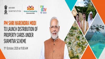 PM Modi to launch Svamitva cards on Oct 11