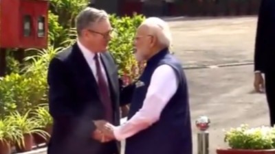 UK PM's visit to India: PM Modi meets Keir Starmer in Mumbai