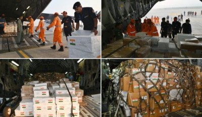 फिलिस्तीन की मदद के लिए भारत ने बढ़ाया हाथ, दवाएं और आवश्यक वस्तुएं लेकर निकला इंडियन एयरफोर्स का विमान