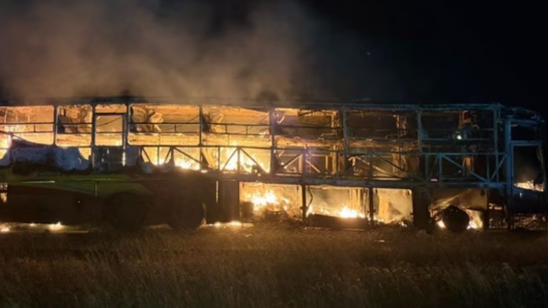 Kurnool bus tragedy: Bengaluru-Hyderabad bus catches fire after bike collision, 20 dead