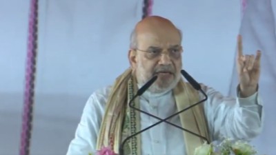 Amit Shah in Lakhisarai: Mahagathbandhan will be ousted from Bihar on November 14