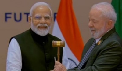 भारत ने ब्राजील को सौंपी जी-20 की अध्यक्षता, राष्ट्रपति लूला दा सिल्वा को दी बधाई