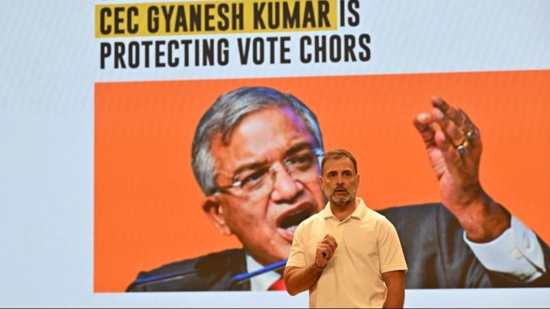 Vote-theft row: Rahul Gandhi drops his 