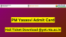 PM YASASVI 2023 Admit Card Release Update: Get Ready to Download