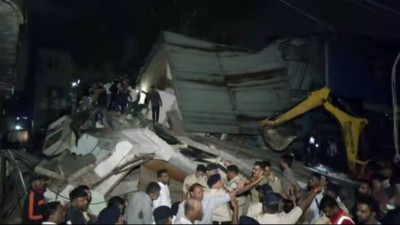 Three-storey building collapses in Indore: Two dead, 12 injured