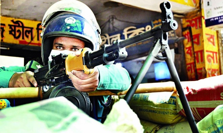 Dhaka: Machine guns installed at Dhaka police stations