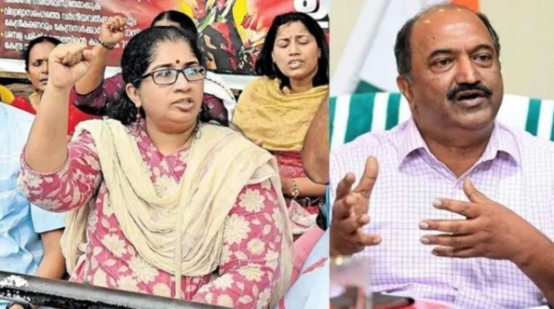 केरल में धरने पर बैठीं वित्त मंत्री की पत्नी आशा बालगोपाल, बकाया वेतन के लिए शुरू की भूख हड़ताल