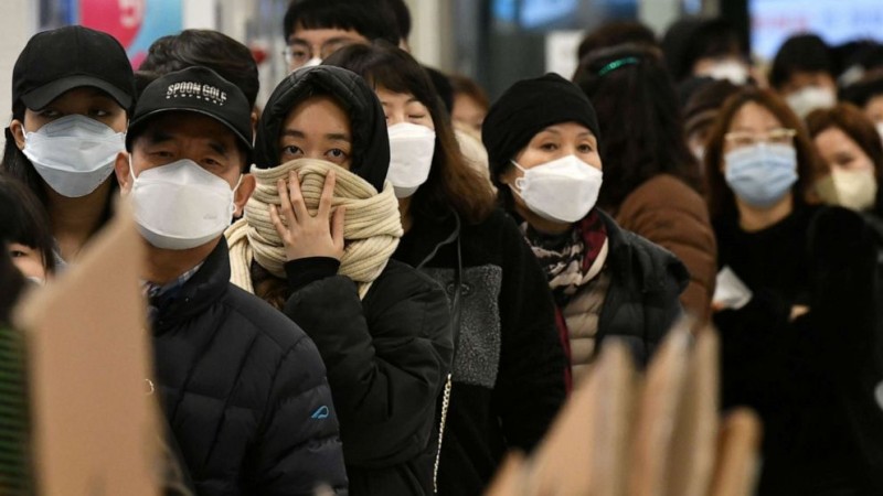 दक्षिण कोरिया में फिर पाए गए 1000 से भी अधिक कोरोना के मामले