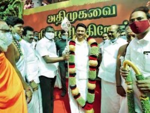 DMK Chief deceive voters with Vel drama alleges CM EPS, TN Elections 2021