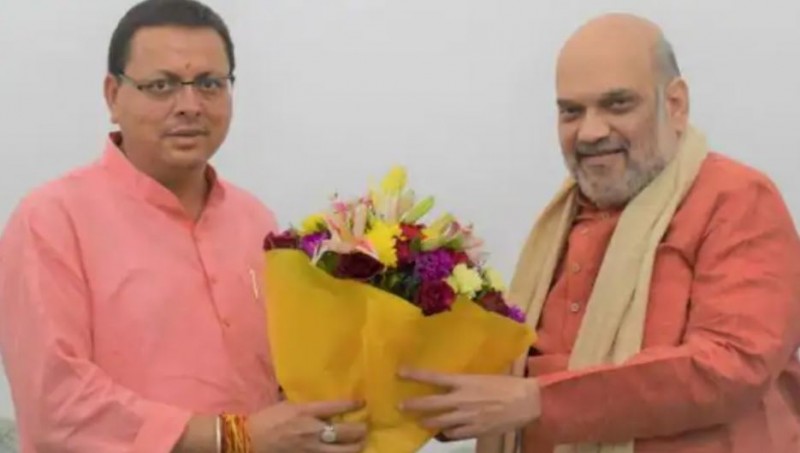 CM Dhami meets Amit Shah in Delhi
