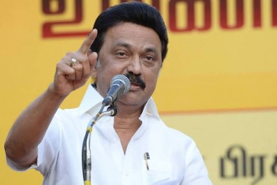 DMK chief MK Stalin as Tamil Nadu CM swear-in ceremony, takes oath