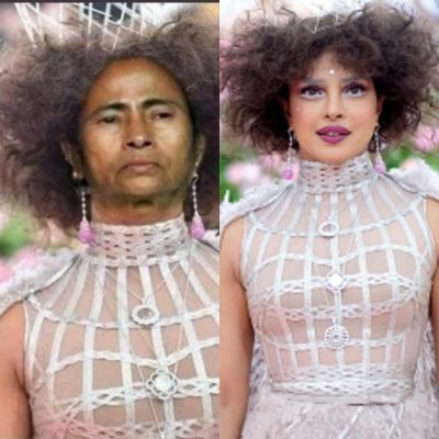 BJP worker arrested for posting a morphed pic of PeeCee from MET gala for Mamata