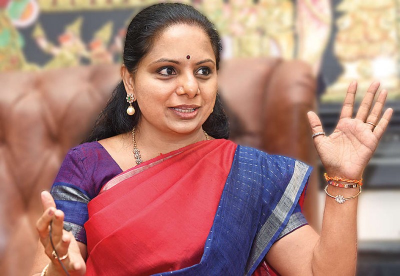 The issue of K Kavita's ministerial post once again became a topic of discussion.