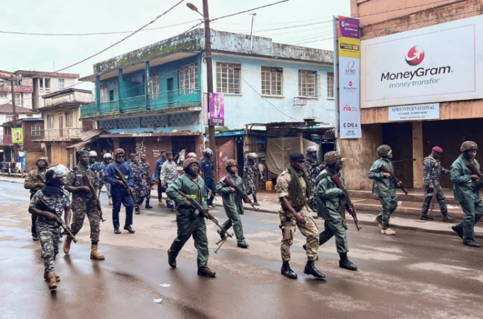 A national curfew  in Sierra Leone amid deadly anti-government Protest