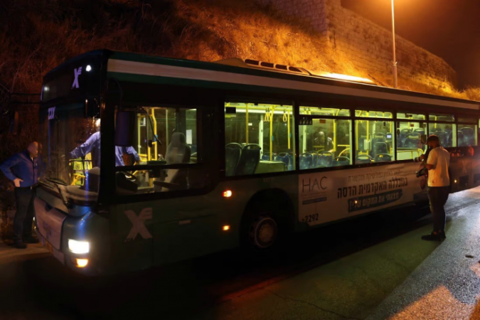 8 people were injured in a shooting on a bus carrying Jewish worshipers in Jerusalem