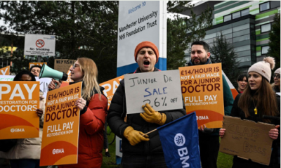 Senior Doctors Set to Stage Strike Amid October Conservative Conference, Reports Financial Times