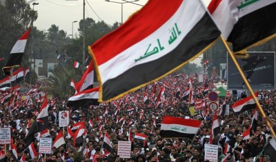 Supporters of Iraqi Shia  cleric end protest in Baghdad