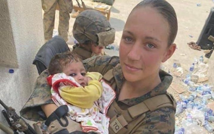 California Marine Corps SGT. Nicole Gee, Age 23, who cradled baby at Kabul airport was killed in Afghanistan attack