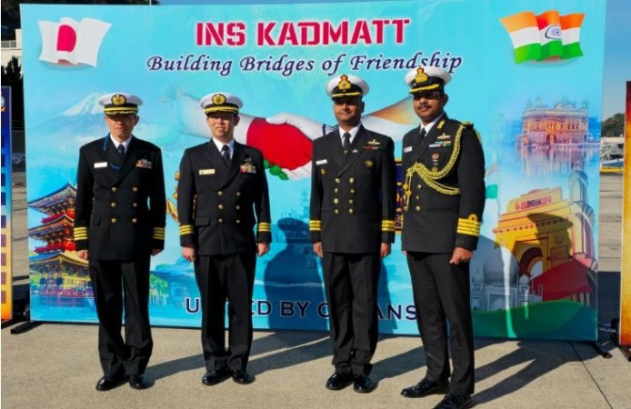 INS Kadmatt Arrives in Japan for Operational Turnaround, Set to Commemorate Navy Day in Yokosuka