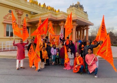 500 साल के संघर्ष का जश्न: राम मंदिर के उद्घाटन के लिए अमेरिका में एकजुट हुए हिंदू