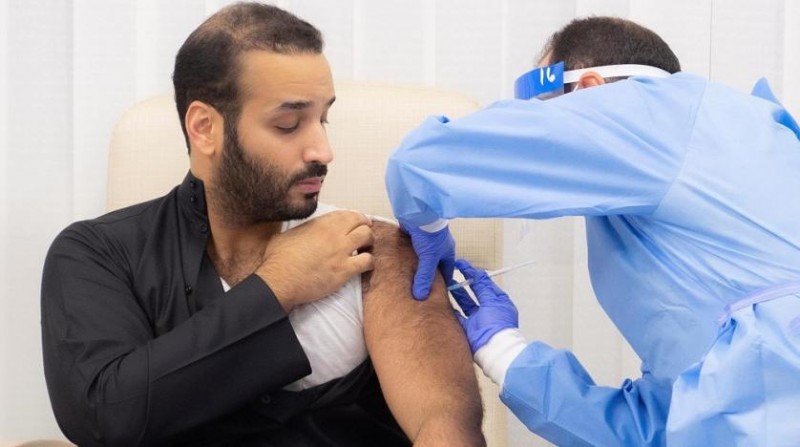 सऊदी क्राउन प्रिंस मोहम्मद बिन सलमान को दिया गया कोरोना का पहला टीका