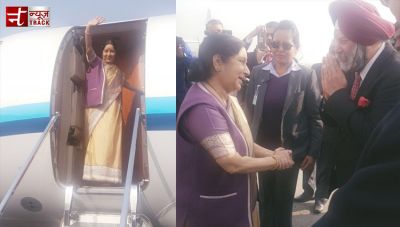 Sushma Swaraj departs for India on conclusion of a successful Nepal visit