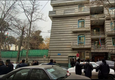 Iranian embassy attacked by gunman