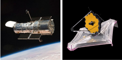 Webb vs Hubble Telescope