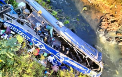 34 killed when bus falls into a river in Kenya