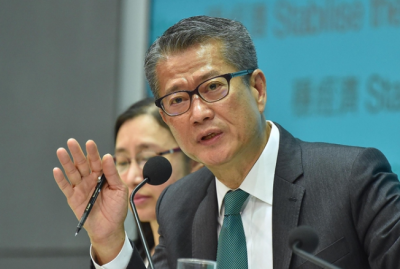 Hong Kong's finance chief warned the city to prepare for a geopolitical 