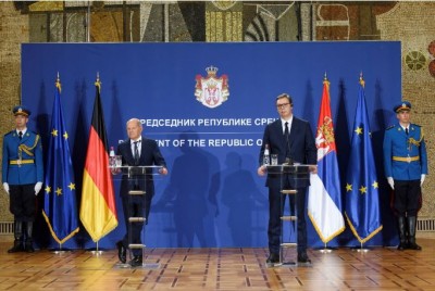 जर्मनी ने सर्बिया को रूस पर प्रतिबन्ध लगाने के लिए कहा